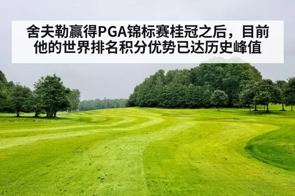 舍夫勒赢得PGA锦标赛桂冠之后,目前他的世界排名积分优势已达历史峰值